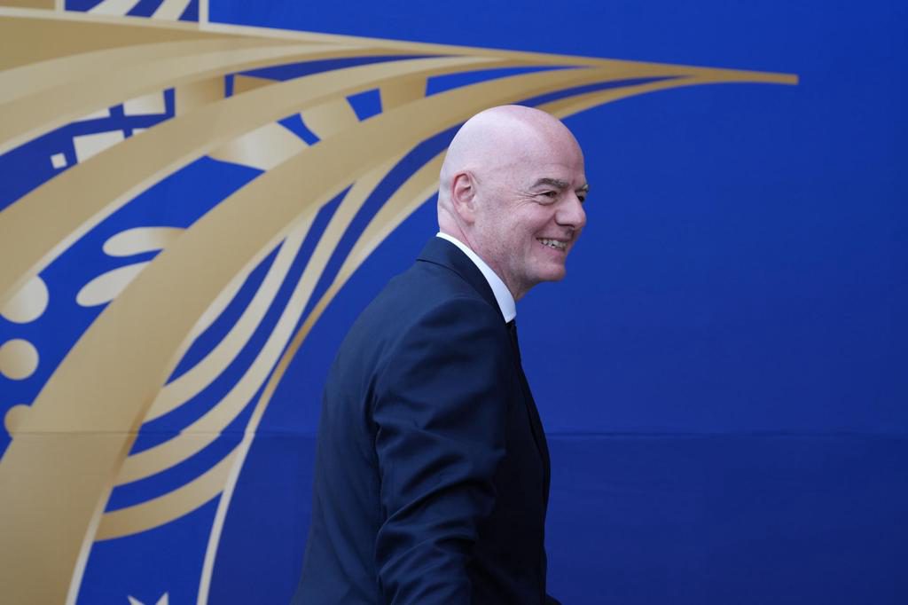Infantino asiste a la recepción por 27º aniversario de la entronización de Mohamed VI